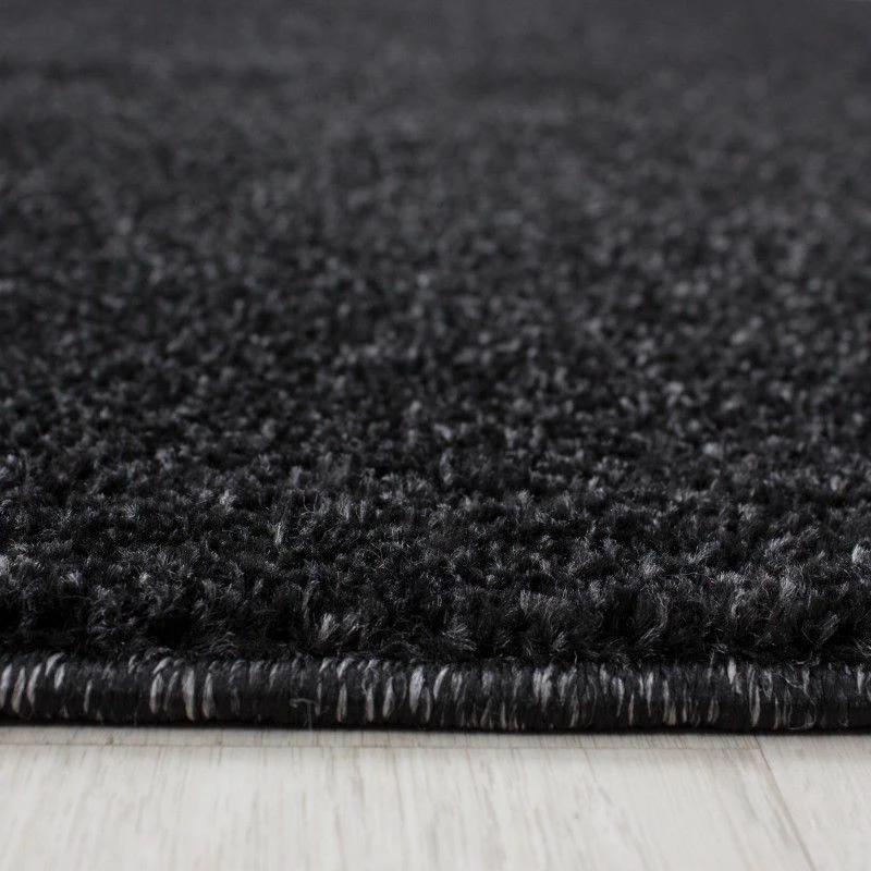 Xrugs Plain Rug Black And Grey Modern Carpet Small Extra Large Bedroom Hallway Mat New 2 Xrugs Plain Rug Black And Grey Modern Carpet Small Extra Large Bedroom Hallway Mat New