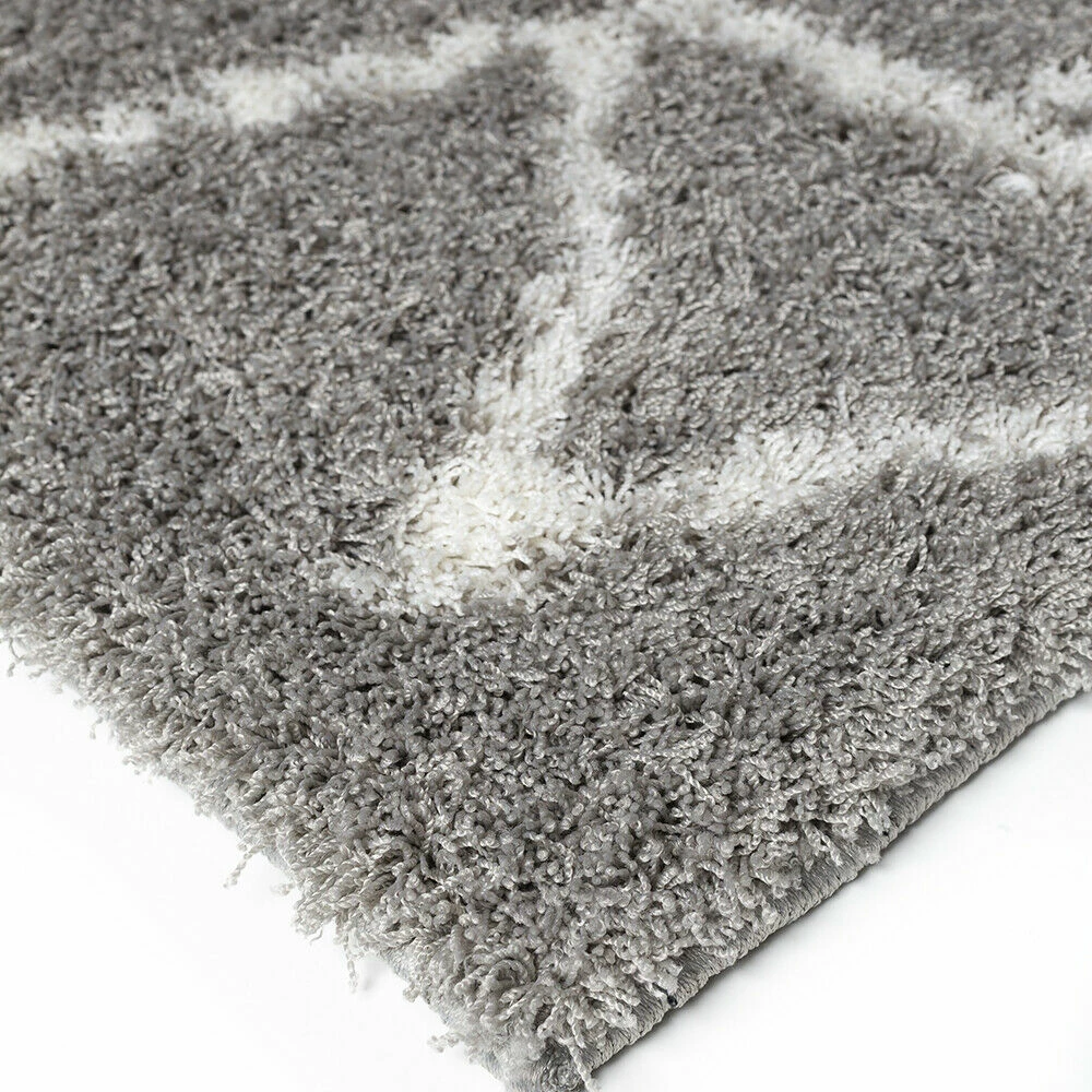 Xrugs Modern Grey Shaggy Rugs Very Soft Machine Washable Aztec Patterned Long Pile Carpet Mat 2 Xrugs Modern Grey Shaggy Rugs Very Soft Machine Washable Aztec Patterned Long Pile Carpet Mat