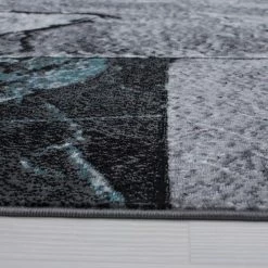 Xrugs Modern Rugs Grey Blue 3D Effect Pattern Mats Bedroom Floor Carpet Small Large XL