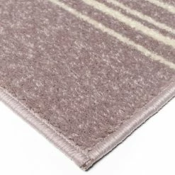 Xrugs Striped Rug Pink Cream Modern Pattern Mat Large Woven Living Room Lounge Carpet