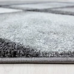 Xrugs Modern Rug Black Grey Geometric Pattern Carpet Room Runner Area Mats Small Large