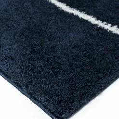 Xrugs Navy Rug Blue White Shaggy Machine Washable Very Soft New Living Room Carpet Mat Modern