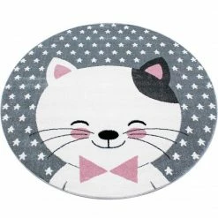 Xrug Rug For Kids Bedroom Grey White Pink Baby Nursery Mat Childrens Play New Carpets