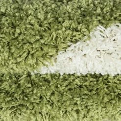 Xrug Football Rugs Green White Childrens Play Carpet Kids Bedroom Round Fluffy Mats