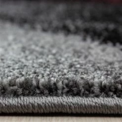 Xrugs Abstract Rug Red Black Grey Modern Designer Floor Mats Living Room Runner Carpet
