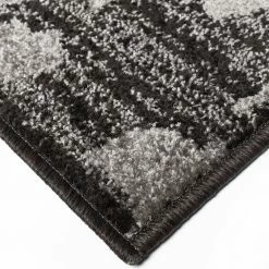 Xrugs Brown Patterned Rug Modern Designer Floral Short Pile Carpet Bedroom Lounge Mats