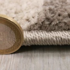 Xrugs Boys Car Rug Beige Navy Blue Monster Truck Kids Carpet Childrens Round Floor Mat