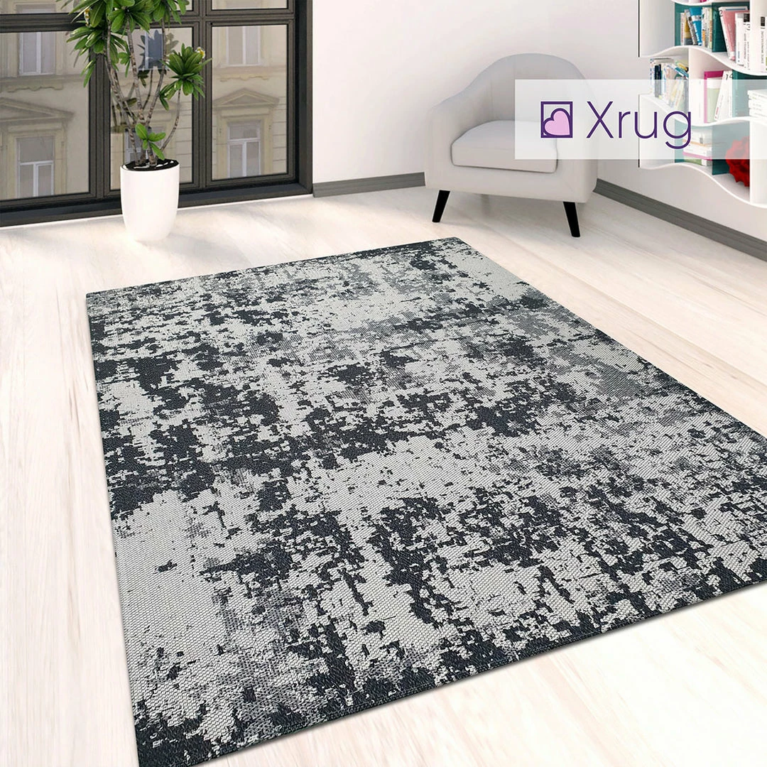 Xrugs Grey Black Distressed Rug Washable Cotton Carpet Large Small Runner Living Room Bedroom Mat Cotton Rugs 1 Xrugs Grey Black Distressed Rug Washable Cotton Carpet Large Small Runner Living Room Bedroom Mat Cotton Rugs