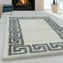 Xrug White Fluffy Rug Soft Thick White Cream Shaggy Carpet Large Small Bedroom Living Room Mat