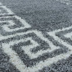 Xrug Grey Fluffy Rug Soft Thick Shaggy Carpet Large Small Bedroom Living Room Mat