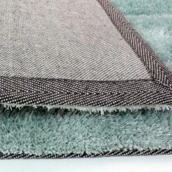 Xrugs Duck Egg Rug Soft Blue Fluffy Shaggy Carpet Large Small Living Room Bedroom Geometric Mat Modern