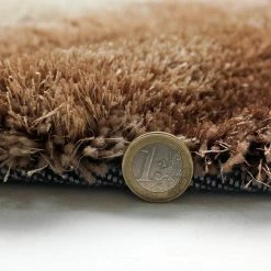 Xrugs Modern Brown Beige Rug Soft Fluffy Living Room Bedroom Carpet Geometric Shaggy Rug Mat Large Small