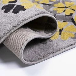 Xrugs Grey Mustard Rug Modern Pattern Yellow Ochre Carpet Small Large Living Room Mats