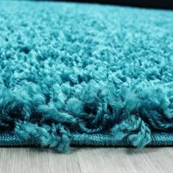 Xrugs Shaggy Rug Modern Blue High Pile Fluffy Mat Small Large Plain Living Room Carpet