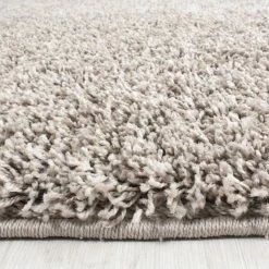 Xrugs Fluffy Rug Plain Beige Shaggy Pile New Modern Carpet Bedroom Mat Small Large XL