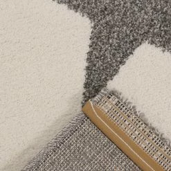 Xrugs Kids Star Rug Beige Grey Childrens Bedroom Mat Baby Nursery Playroom Carpet New