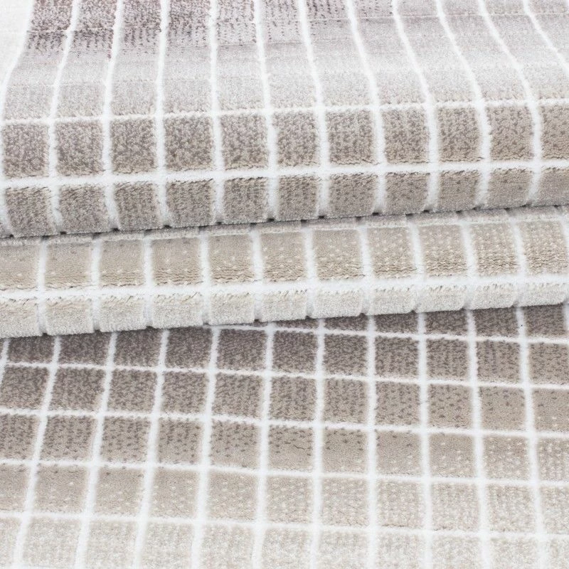 Xrugs Brown And Beige Rug Modern Geometric Check Pattern Carpet Living Room Runner Mat 3 Xrugs Brown And Beige Rug Modern Geometric Check Pattern Carpet Living Room Runner Mat