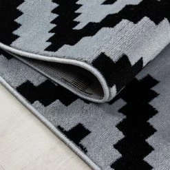Xrugs Geometric Rug Black And Grey Check Pattern Carpet Small Large Modern Bedroom Mat 8 Xrugs Geometric Rug Black And Grey Check Pattern Carpet Small Large Modern Bedroom Mat