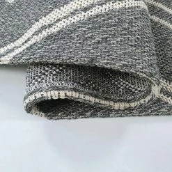 Xrugs Grey Rug Diamond Pattern 100% Cotton Small Extra Large Runner Washable Flatweave Carpet Living Room Bedroom Woven Mat
