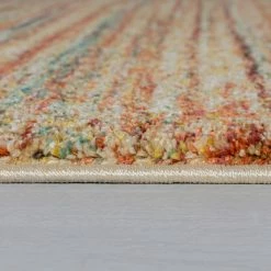 Xrugs Beige Cream Rug Terracotta Red Yellow Blue Mottled Pattern Carpet Runner Large Mats Modern