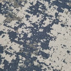 Xrugs Cotton Rugs Navy Blue And Grey Rug Distressed Modern Pattern Large Small Runner Washable Cotton Rug Large Small