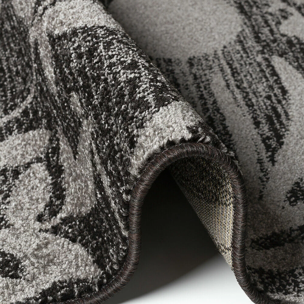 Xrugs Brown Patterned Rug Modern Designer Floral Short Pile Carpet Bedroom Lounge Mats 3 Xrugs Brown Patterned Rug Modern Designer Floral Short Pile Carpet Bedroom Lounge Mats