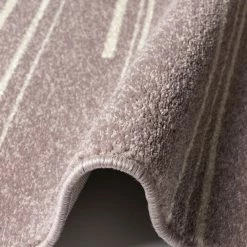 Xrugs Dusty Pink Rug Woven Rug Carpet Small Large Bedroom Living Room Area Mat White Cream Strips