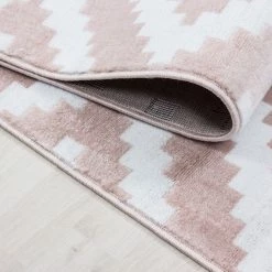 Xrugs Check Rug Modern Pink White Pattern Carpet Geometric Bedroom Floor Hallway Mats 8 Xrugs Check Rug Modern Pink White Pattern Carpet Geometric Bedroom Floor Hallway Mats