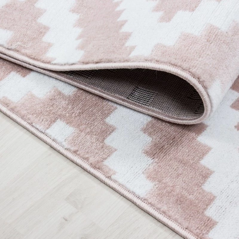 Xrugs Check Rug Modern Pink White Pattern Carpet Geometric Bedroom Floor Hallway Mats 3 Xrugs Check Rug Modern Pink White Pattern Carpet Geometric Bedroom Floor Hallway Mats