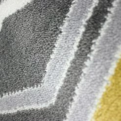Xrugs Grey Yellow Rug Geometric Ochre Mustard Modern Pattern Carpet Room Floor Mat New