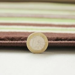 Xrugs Striped Rug Green Brown Modern Pattern Floor Carpet Small Large Bedroom Area Mat