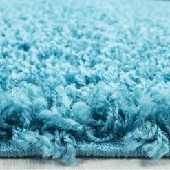 Xrugs Shaggy Rugs Blue Turquoise Fluffy Rugs Carpets For Bedroom Living Room Extra Large Small Runners Modern