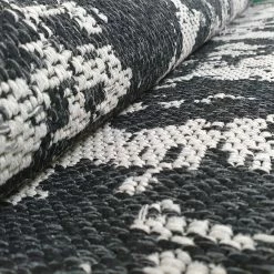 Xrugs Grey Black Distressed Rug Washable Cotton Carpet Large Small Runner Living Room Bedroom Mat Cotton Rugs 15 Xrugs Grey Black Distressed Rug Washable Cotton Carpet Large Small Runner Living Room Bedroom Mat Cotton Rugs