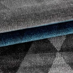Xrugs Modern Rugs Grey Blue Diamond Pattern Carpets Geometric Dining Room Mat Hallway