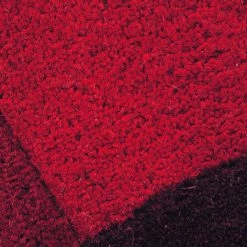 Xrug Red Wool Rug Thick Geometric Carpet Check Bedroom Living Room Mat Small X Large