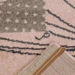 Xrugs Elephant Nursery Rug Modern Kids Room Pink Mat Childrens Animal Baby Girl Carpet