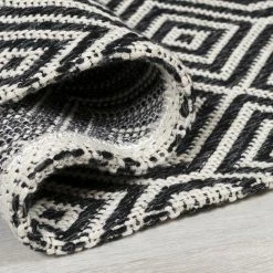 Xrugs Flat Weave Rug Black Grey 100% Cotton Washable Woven Carpet Natural Floor Mat Cotton Rugs 8 Xrugs Flat Weave Rug Black Grey 100% Cotton Washable Woven Carpet Natural Floor Mat Cotton Rugs