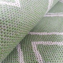Xrugs Green Cotton Rug Large Small Dimond Patterned Rug Runner Pastel Light Green Carpet Living Room Bedroom Mat Flatweave Washable Rug Cotton Rugs