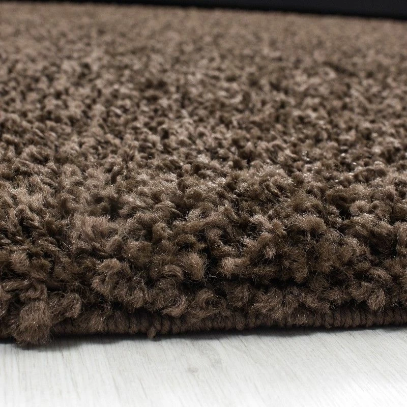 Xrugs Modern Shaggy Rugs Brown Fluffy High Pile Carpet Bedroom Round Floor Mat Small Large XL 3 Xrugs Modern Shaggy Rugs Brown Fluffy High Pile Carpet Bedroom Round Floor Mat Small Large XL