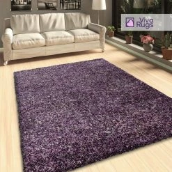 Xrugs Modern Purple Grey Beige Shaggy Mottled Fluffy Carpet Runner Extra Large Small Living Room Bedroom Area Rugs