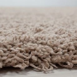 Xrugs Modern Beige Shaggy Rug Fluffy Carpet Extra Large Small Circle Round Mat Deep Pile Rugs For Living Room Bedroom