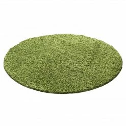 Xrugs Fluffy Shaggy Rug Olive Green Plain Deep Pile Carpet Extra Large Small Round Runner Living Room Bedroom Mat
