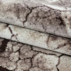 Xrugs Abstract Rug Brown Beige Modern Designer Mat Small Large Living Room Carpet Hall