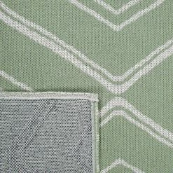 Xrugs Green Cotton Rug Large Small Dimond Patterned Rug Runner Pastel Light Green Carpet Living Room Bedroom Mat Flatweave Washable Rug Cotton Rugs