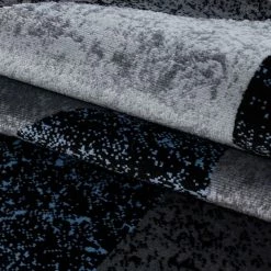 Xrugs Geometric Rug Grey Blue Zig Zag Pattern Carpets Bedroom Floor Modern Chevron Mat