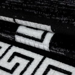 Xrugs Black And White Rug Modern Greek Style Border Mats Small Large Room Floor Hall Carpet 10 Xrugs Black And White Rug Modern Greek Style Border Mats Small Large Room Floor Hall Carpet