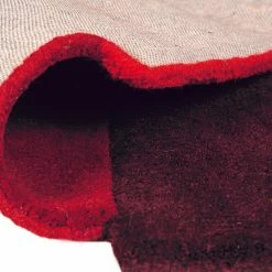 Xrug Red Wool Rug Thick Geometric Carpet Check Bedroom Living Room Mat Small X Large