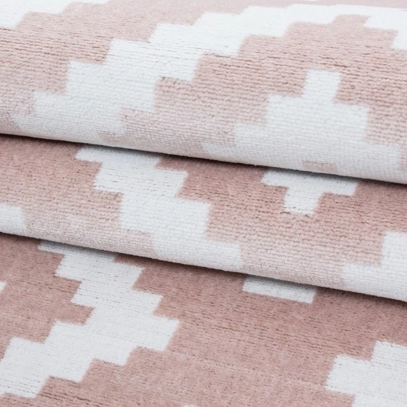 Xrugs Check Rug Modern Pink White Pattern Carpet Geometric Bedroom Floor Hallway Mats 4 Xrugs Check Rug Modern Pink White Pattern Carpet Geometric Bedroom Floor Hallway Mats