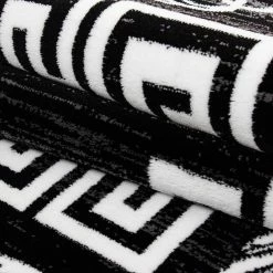Xrugs Modern Black Rug Oriental Pattern Carpet Room Lounge Hallway Mats Small Large XL 9 Xrugs Modern Black Rug Oriental Pattern Carpet Room Lounge Hallway Mats Small Large XL