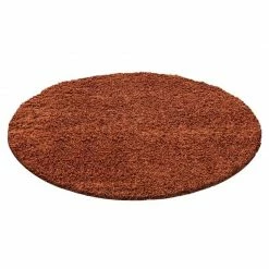 Xrugs Deep Pile Shaggy Rug Modern Terracotta Fluffy Mat Small Large Plain Room Carpets